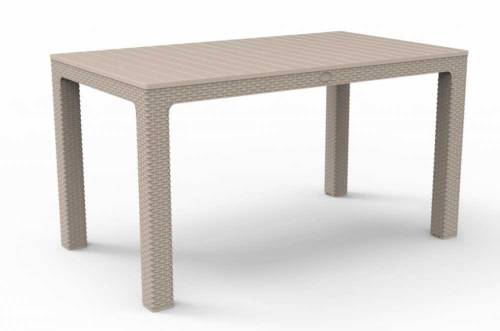 80x140 Rattan Trend Lux Glastisch