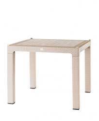 Table 90x90 Rattan Trend Lux (sans verre) - Thumbnail