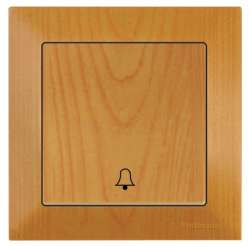 Candela Bell Switch White with Screw - Thumbnail
