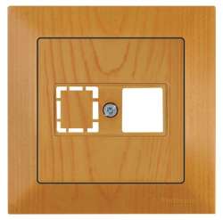 Candela Data ابريز 1*Rj45 ابيض - Thumbnail