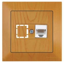 Candela Data Socket 1*Rj45 (Cat5E) White - Thumbnail