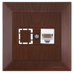 Candela Data Socket 1*Rj45 (Cat5E) White - Thumbnail
