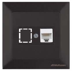 Candela Розетка компьютерная 1*RJ45 (Cat5e), белый цвет - Thumbnail