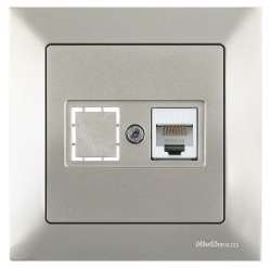 Candela Data Socket 1*Rj45 (Cat5E) White - Thumbnail