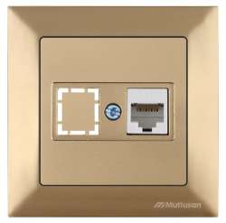 Candela Data Socket 1*Rj45 (Cat6) White - Thumbnail