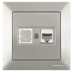 Candela Data Socket 1*Rj45 (Cat6) White - Thumbnail