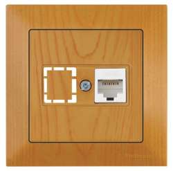 Candela Data Socket 1*Rj45 (Cat6) White - Thumbnail
