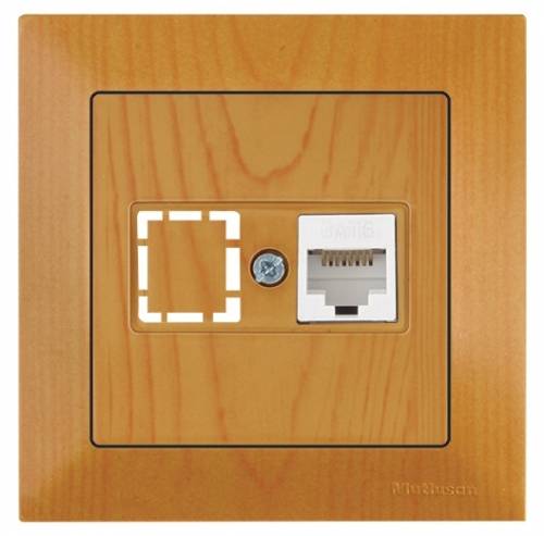 Candela Data Socket 1*Rj45 (Cat6) White