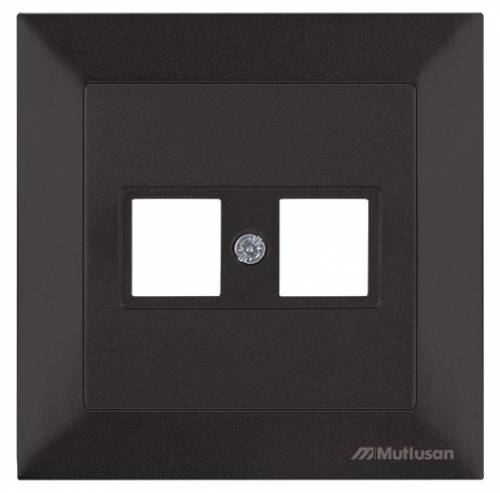 Candela Розетка компьютерная 2*RJ45 (Cat5e) (без коннектора) белый цвет