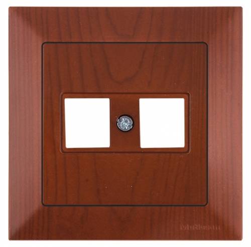 Candela Data Socket 2*Rj45 (Without Connector) White