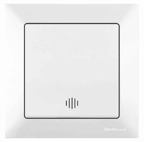 Candela Illuminated One (220V) Gang One Way Switch White Easy Connection