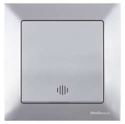 Candela Illuminated One (220V) Gang One Way Switch White with Screw - Thumbnail
