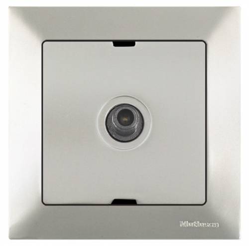 Candela SAT Socket (Through) 4Db/F Con. White