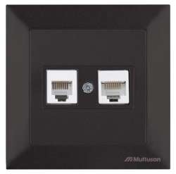 Candela Telephone Data Socket (Rj12 Cat5E) White - Thumbnail