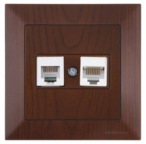 Candela Telephone Data Socket (Rj12 Cat5E) White