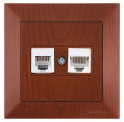 Candela Telephone Data Socket (Rj12 Cat5E) White - Thumbnail