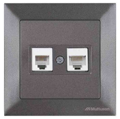 Candela Tlf Data ابريز (Rj12 Cat5E) ابيض
