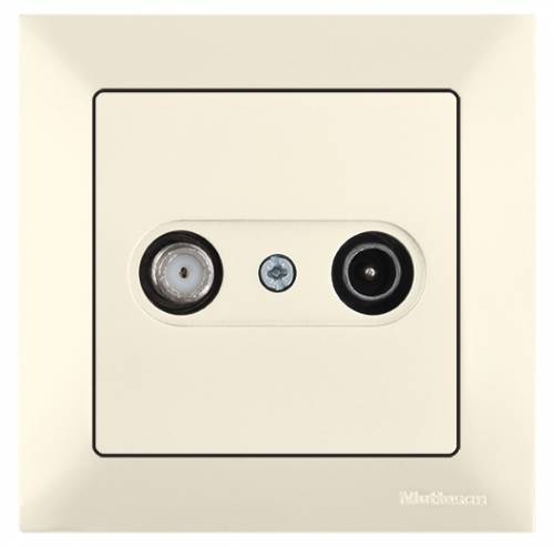 Candela TV/SAT Socket (Dead End) White