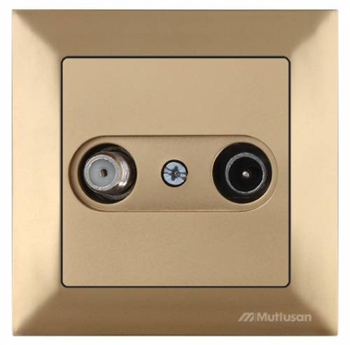Candela TV/SAT Socket (Dead End) White