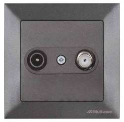 Candela TV/SAT Socket (Dead End) White - Thumbnail
