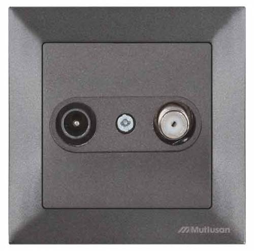 Candela TV/SAT Socket (Dead End) White