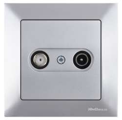Candela TV/SAT Socket (Dead End) White - Thumbnail