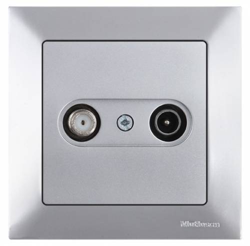 Candela TV/SAT Socket (Dead End) White