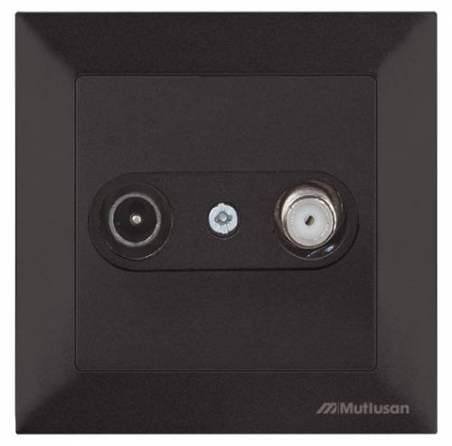 Candela TV/SAT Socket (Dead End) White