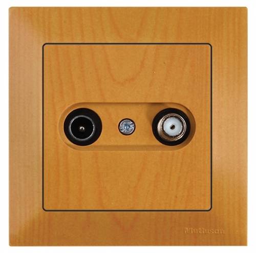 Candela TV/SAT Socket (Dead End) White
