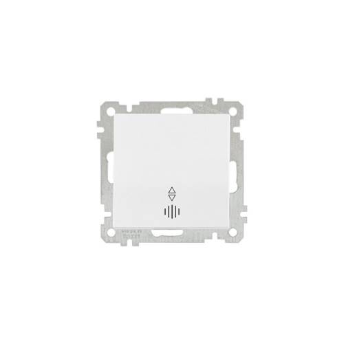 Daria Illuminated One Gang One Way (Push Plate) Switch (220V) Easy Con. White