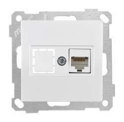 Data Prizi 1*Rj45 (Cat6) Beyaz - Thumbnail