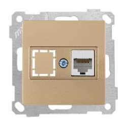 Data Prizi 1*Rj45 (Cat6) Beyaz - Thumbnail