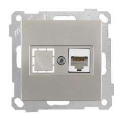 Data Prizi 1*Rj45 (Cat6) Beyaz - Thumbnail