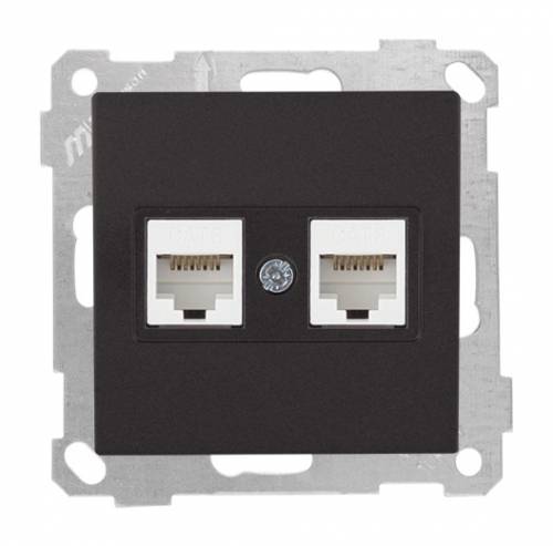 Data ابريز 2*Rj45 (Cat6) ابيض