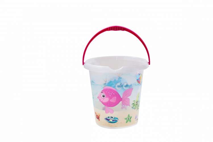Decorated Corrugated Bucket 12 Lt - Thumbnail