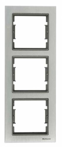 Elitra Ale 2 Gang Vertical Frame Natural-Smoked
