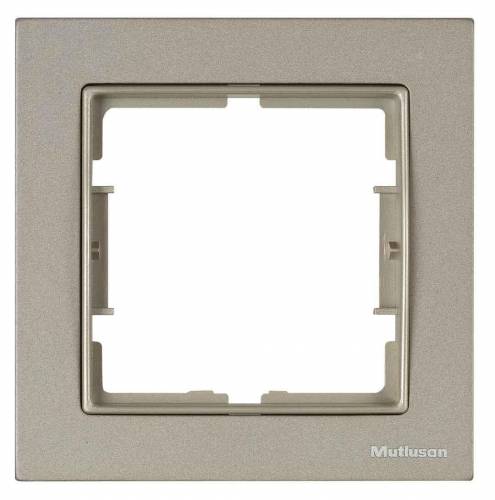 Elitra Chrome 1 Gang Frame Mat Satin-Satin