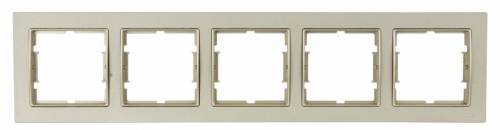 Elitra Chrome 1 Gang Frame Mat Satin-Satin