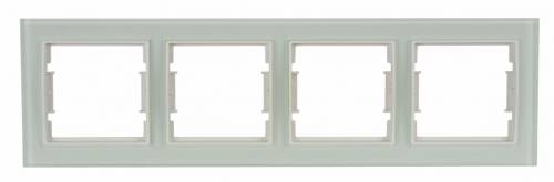Elitra Glass 1 Gang Frame White-White
