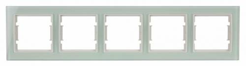Elitra Glass 1 Gang Frame White-White