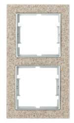 Elıtra Marble Dıkey İkili Çerç.Sand Stone-Gümüş - Thumbnail