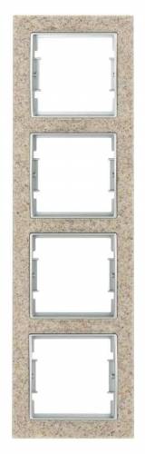 Elıtra Marble Dıkey İkili Çerç.Sand Stone-Gümüş