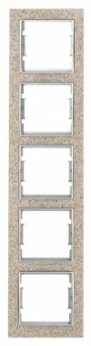 Elıtra Marble Dıkey İkili Çerç.Sand Stone-Gümüş