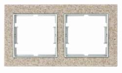 Elıtra Marble Tekli Çerç.Sand Stone-Gümüş - Thumbnail