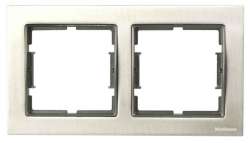 Elitra Metal 1 Gang Frame Stainless Steel-Smoked - Thumbnail