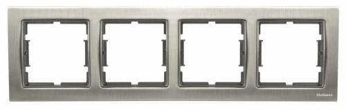 Elitra Metal 1 Gang Frame Stainless Steel-Smoked