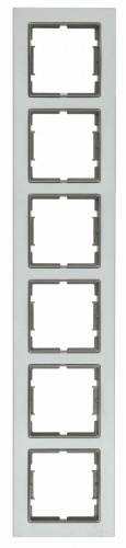 Elitra Metal 2 Gang Vertical Frame Mat Aluminium-Smoked