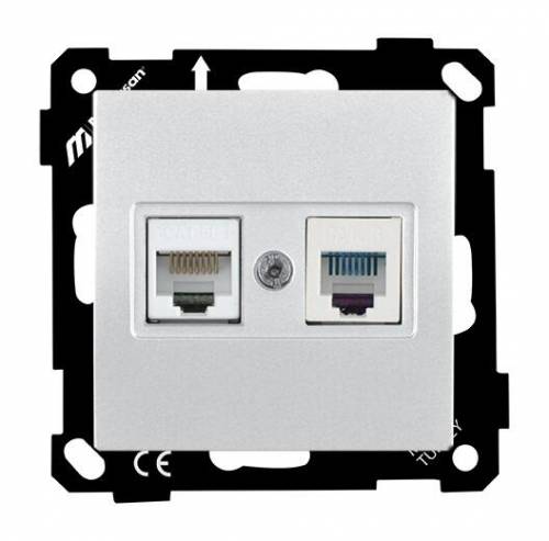 Ep-Tlf Data Priz (Rj12 Cat5E) Beyaz Beyaz
