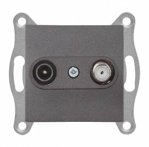 EP - TV/SAT Socket (Through) / 4Db/F Connector White