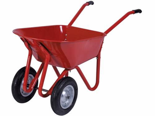 Kanat Plus Double Wheel Unassembled Wheelbarrow